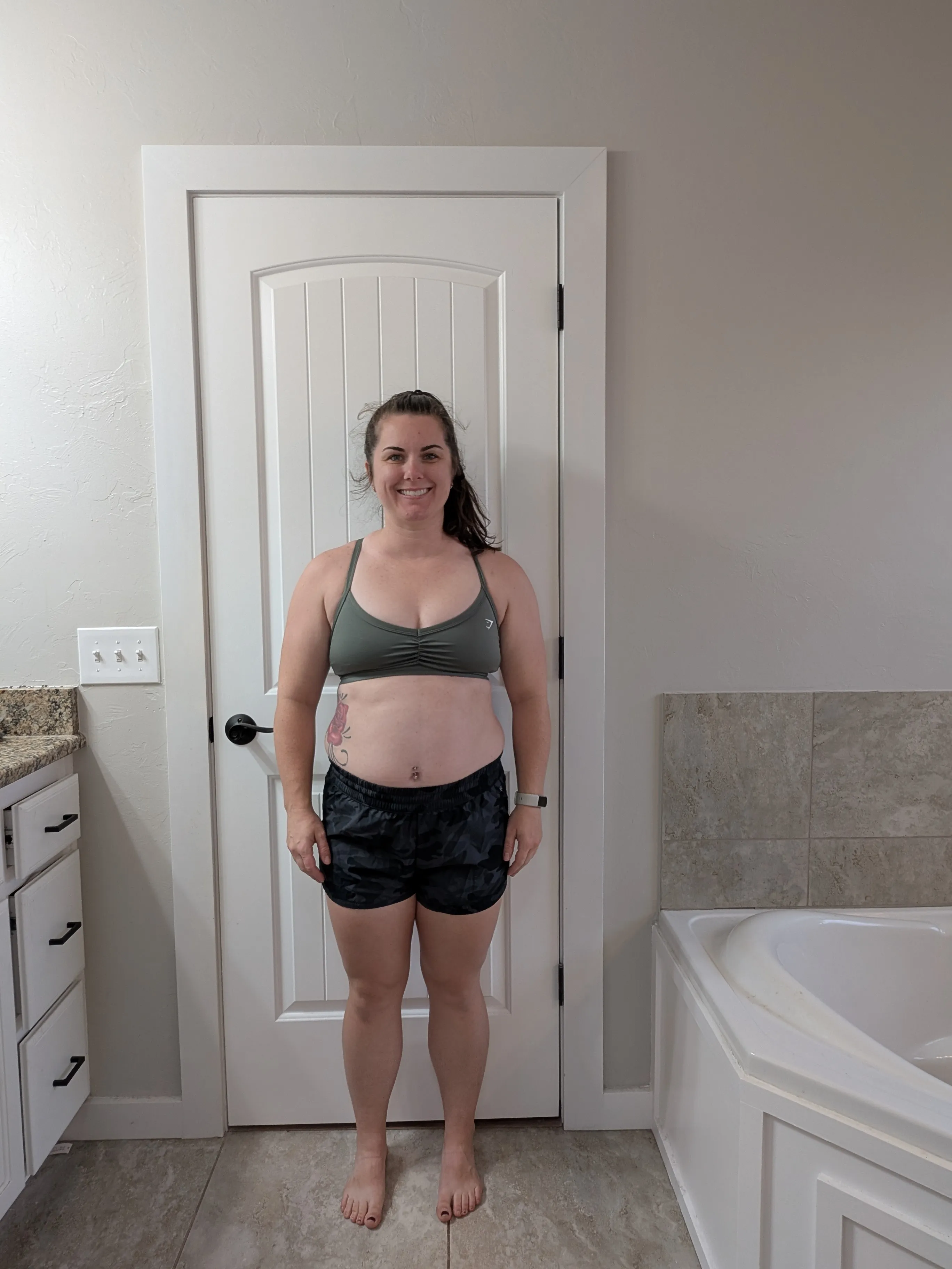 Jess before Planos Nutrition — 172 lbs